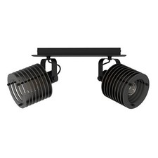 Rail spot Segovia rampe de 2 spots orientables au style industriel barre de s...
