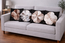 Paire De 4 Neuf Cuir Vache