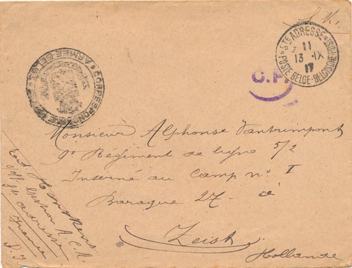 Lettre wwi ste adresse - lettre,