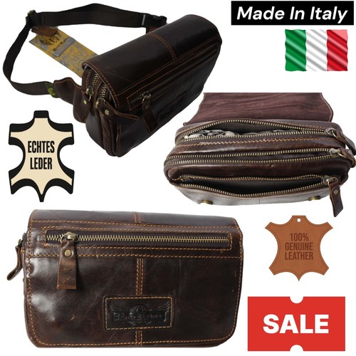 Sac banane cuir véritable - sac, en