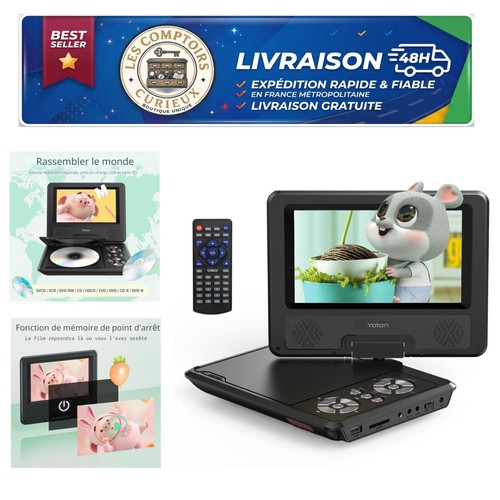Lecteur dvd portable - lecteur,