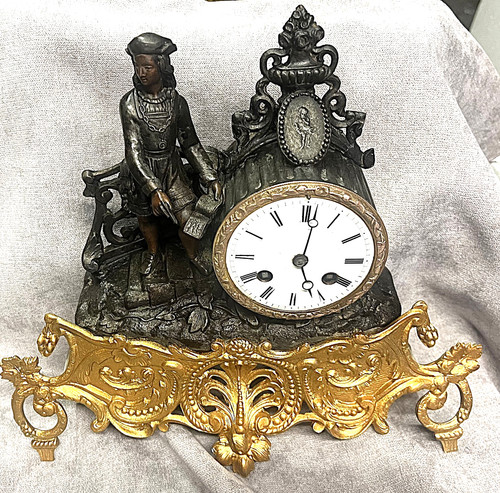Pendule régule bronze - pendule, et