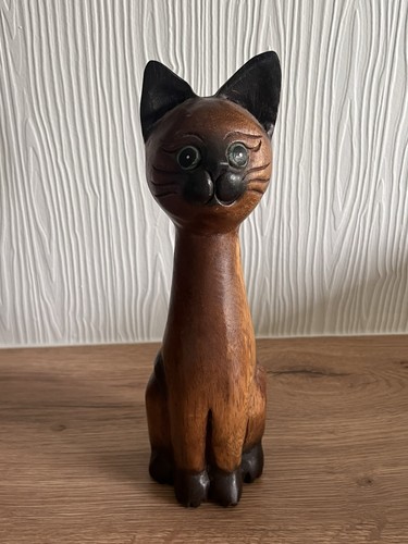 Statue chat bois - statue,