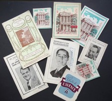 Théâtre des VARIETES  Lot 9 programmes originaux 1908 + 40/50 avec autographes
