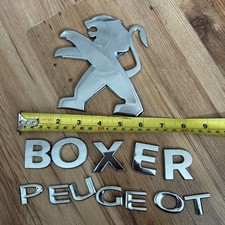 GENUINE PEUGEOT BOXER BADGE EMBLEM  and letters 1374670080 2025 73 plate 