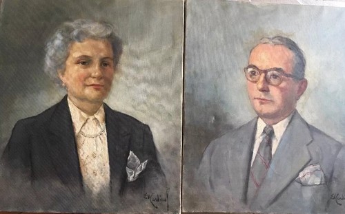 Portraits bourgeois huile - portraits,