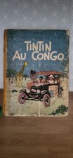 BD TINTIN AU CONGO - DOS JAUNE - B1 1946 - 1ERE EDITION COULEUR