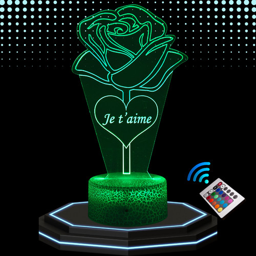 Lampe chevet led rose - chevet,