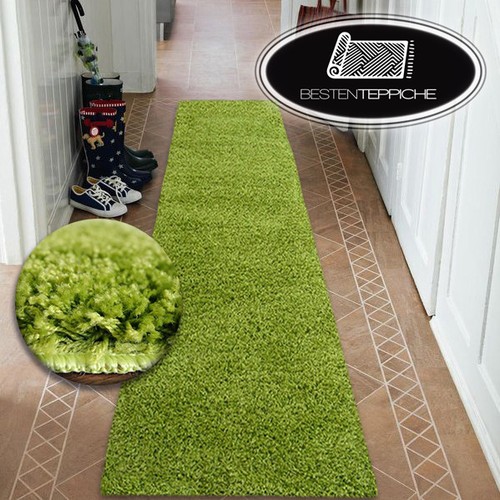 Tapis couloir shaggy vert - couloir,