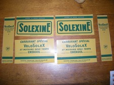 SOLEX  AUTOCOLLANT  POUR BIDON SOLEXINE JAUNE (en 6 piéces)