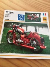 Peugeot 250 cm3 256 TC4 E 1956 Carte moto Collection Atlas France