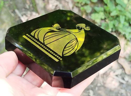 Presse papier verre - en, ancien