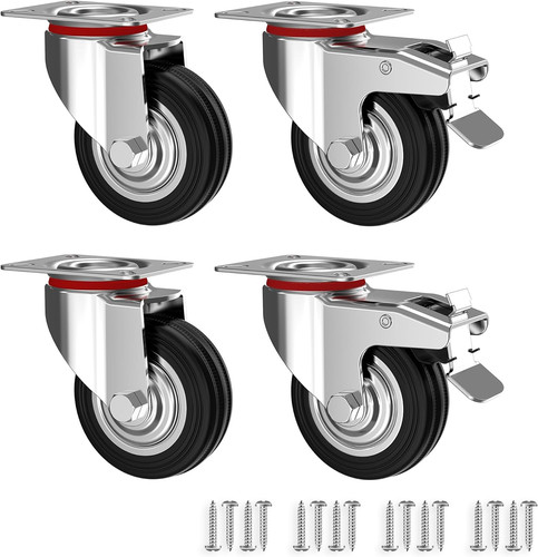Set roulettes pivotantes - set,