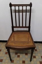 Ancienne Chaise  Style Louis XVI Assise Cannée ( Réf : Hang  )