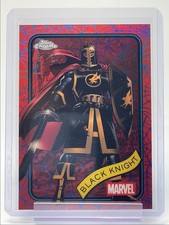 BLACK KNIGHT 2025 TOPPS CHROME MARVEL BLUE RED SPIDER WEB /62 Q3280
