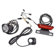 Kit Feu Arrière Phare LED pour Ebike 24V48V pour Vélo Électrique avec Interru