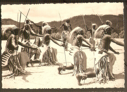 Congo carte photo danseurs - congo,
