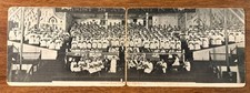 Interior Shiloh Tabernacle Zion City Illinois IL Double Postcard c1910