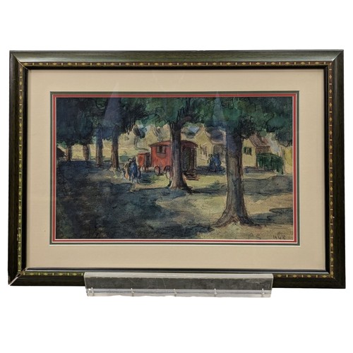Grande aquarelle gouachée les - grande,