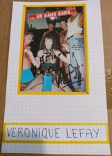 AUTOGRAPH by VÉRONIQUE LEFAY AUTOGRAPH AUTOGRAPHED / PRESS CUT / BRISTOL 12.5x20 cm