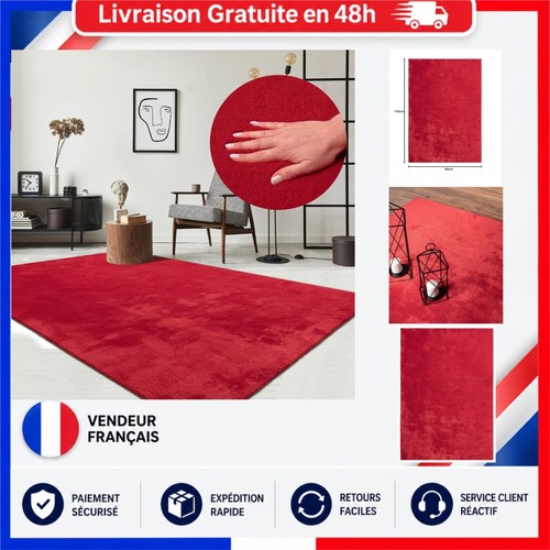 Tapis moderne moelleux poils - tapis,
