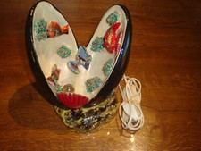 Jolie Vallauris lampe veilleuse moule décor poissons - coraux