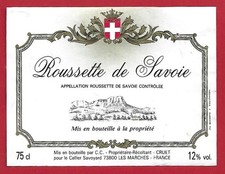 121-68 label wine of SAVOY ROUSETTE set by Coop. CRUET pr Cellier SAVOYARD