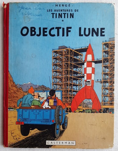 Tintin objectif lune tres rare - objectif,