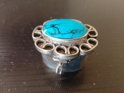 Boite pilule vintage argent - vintage,