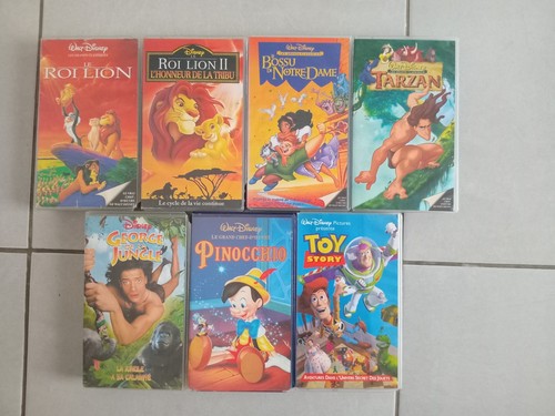 Lot cassettes vidéo vhs - k7,