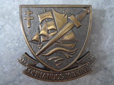 BERET COMMANDOS MARINE FRENCH SF SPECIAL FORCES BADGE BADGE