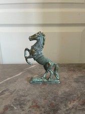 Ancien Sculpture Bronze Cheval