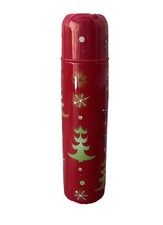 Starbucks Christmas Pylones Thermos Holiday 2006 Trees Snowflakes 17 Oz Red