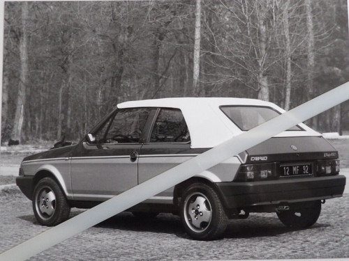 Photo presse fiat ritmo cabrio - fiat,