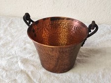 Ancien Seau en cuivre 16 cm de diamètre par 11,5 cm de haut