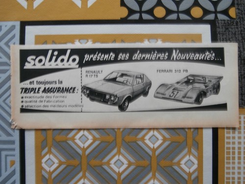 Publicité solido renault 17 - solido,