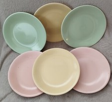 6 Assiettes Plates Anciennes