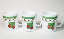 Ancien Lot 3 Mugs Cerises