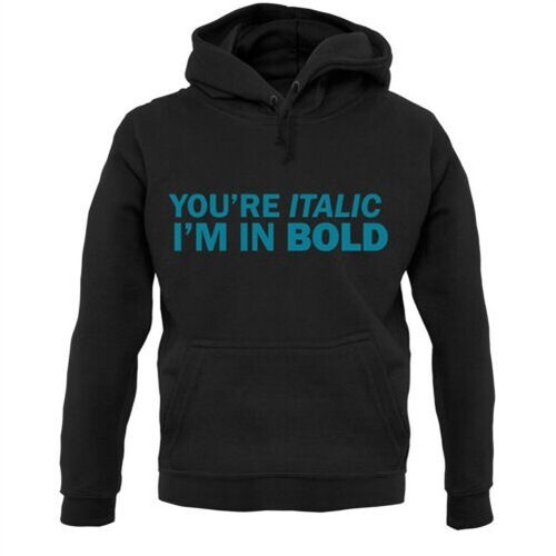 You italique en épais - en,