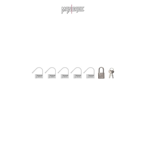 Cadenas blancs pour cage de - 6,