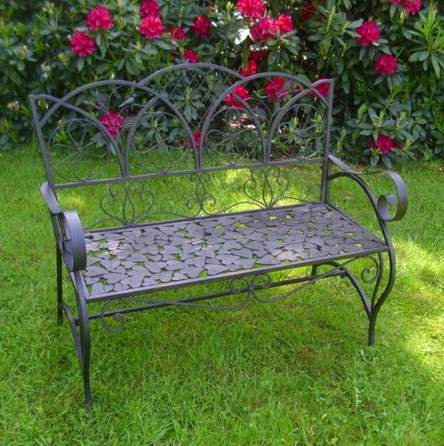 Banc jardin ancien - banc,