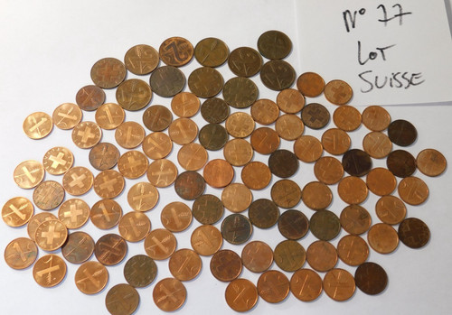 Lot pieces monnaie francs - lot,