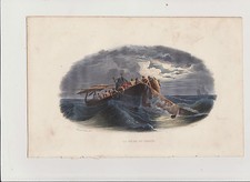 BEAUTIFUL ANTIQUE ENGRAVING E.TRAVIES/THE PECHE DU HERRING - Ext.. LACEPEDE BOOK/