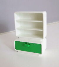 PLAYMOBIL (R427) DAYCARE - Vintage Green & White Shelf Cabinet 3417