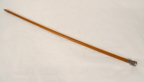 Canne ancienne bois pommeau