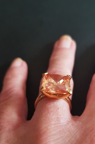 Bague plaqué jaune chaton - plaqué,