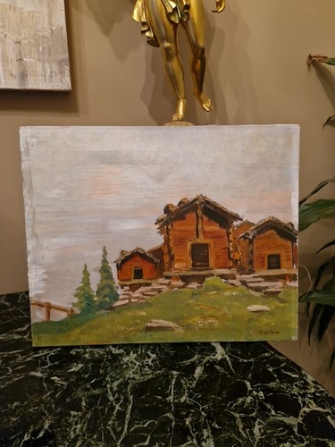 Ancienne peinture huile sur - ancienne,