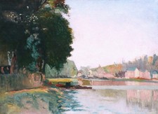 Tableau encadré paysage Seine