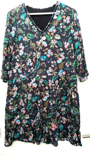 Robe midi fleurie one step - midi, t40