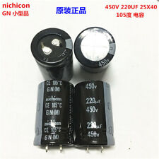 2pcs/10pcs 220uf 450v Nichicon GN/GU 25x40mm 450V220uF Snap-in PSU Capacitor